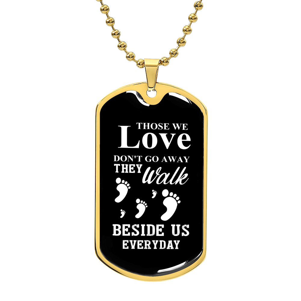 Those we love Luxury Graphic Dog Tag Necklace - Beauty Belliss